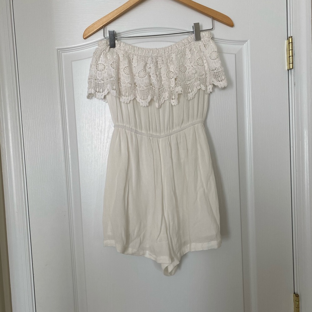 White Patrons Of Peace Romper